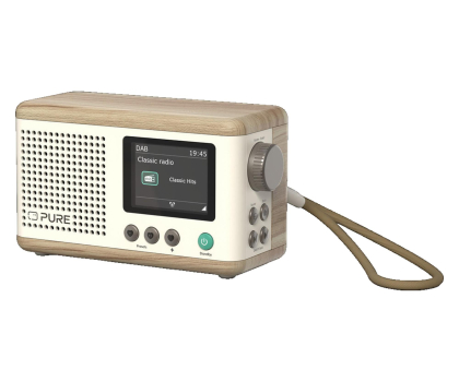 Radio i budzik PURE Classic Mini Cotton White/Oak EU/UK/AU